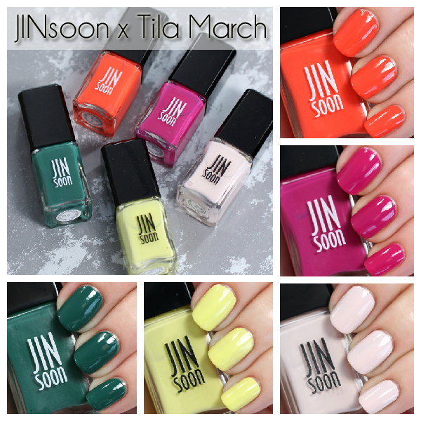 JINsoon X Tila March Spring 2015 swatches via @alllacqueredup