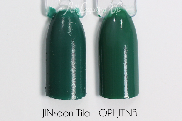 JINsoon Tila and OPI comparison via @alllacqueredup