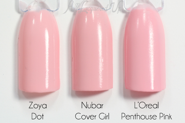 Nubar Cover Girl swatch ccomparison via @alllacqueredup