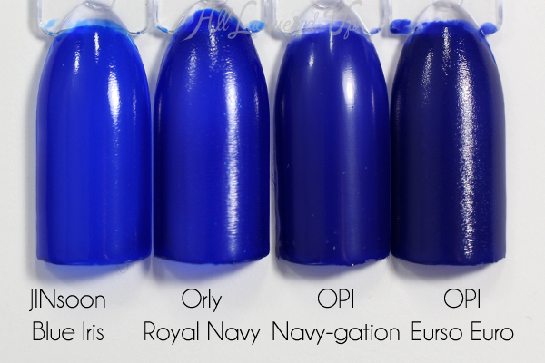 OPI My Car Has Navy-gation comparison via @alllacqueredup