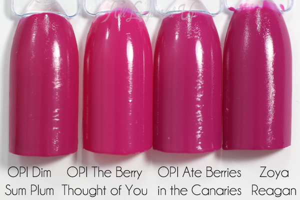 OPI The Berry Thought of You comparison via @alllacqueredup