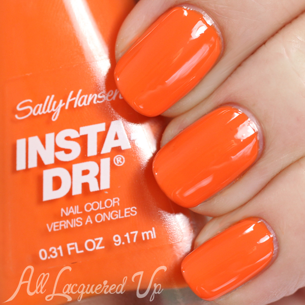 Sally Hansen Insta-Dri Orange Zest via @alllacqueredup