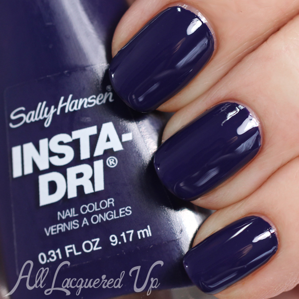 Sally Hansen Insta-Dri Plummet via @alllacqueredup