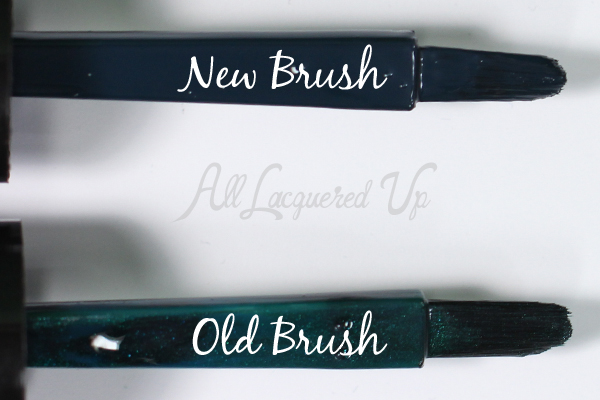 Sally Hansen Insta-Dri old vs new brush via @alllacqueredup