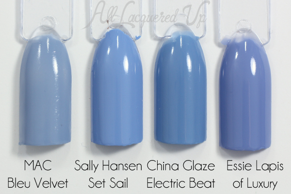 Sally Hansen Set Sail swatch comparison via @alllacqueredup