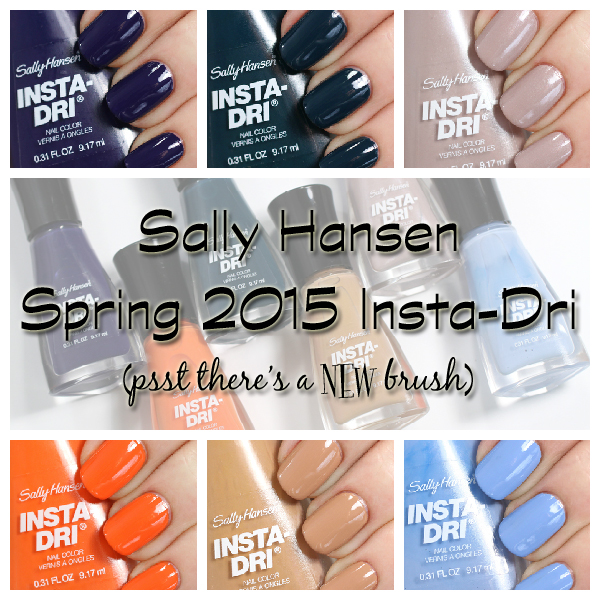 Sally Hansen Spring 2015 Insta-Dri swatches via @alllacqueredup