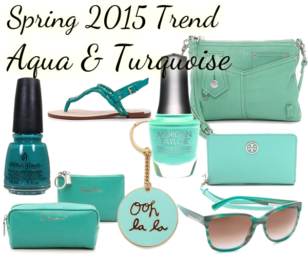 Spring 2015 Nail Color Trend - Aqua & Turquoise via @alllacqueredup