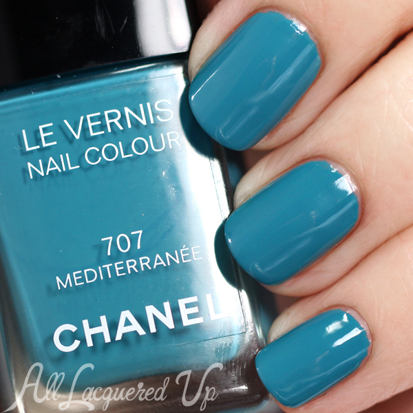 Chanel Mediterranee swatch - Chanel Summer 2015 Makeup via @alllacqueredup