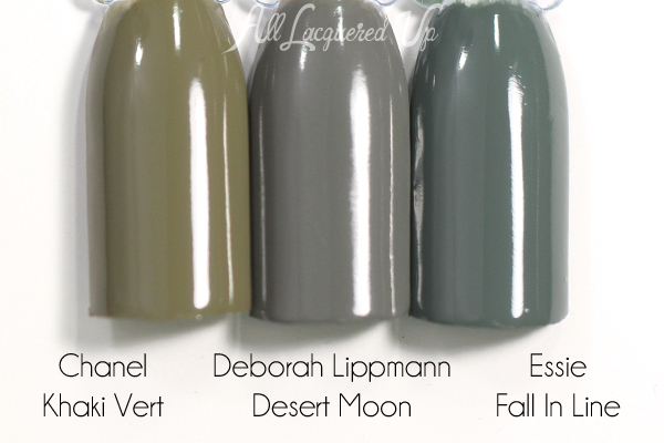 Deborah Lippmann Desert Moon swatch comparison - Summer 2015 via @alllacqueredup