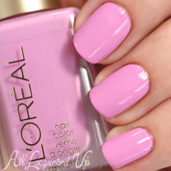 L'Oreal Hint of Lavender swatch - Spring 2015 Haute Florals via @alllacqueredup