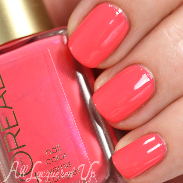 L'Oreal Sweet Nectar swatch - Spring 2015 Haute Florals via @alllacqueredup