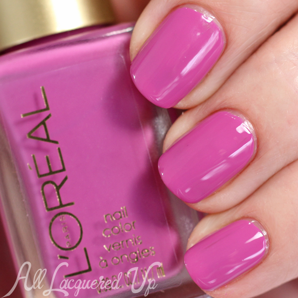 L'Oreal Violette swatch - Spring 2015 Haute Florals via @alllacqueredup