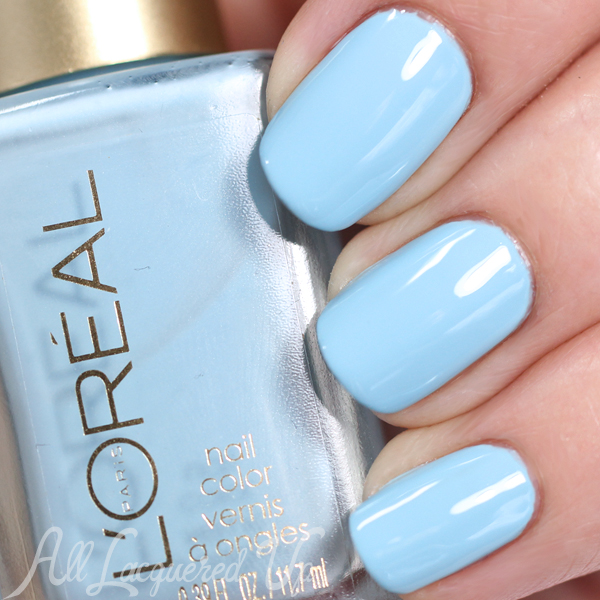 L'Oreal Wispy Clouds swatch - Spring 2015 Haute Florals via @alllacqueredup