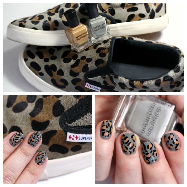 Leopard Nails with Deborah Lippmann via @alllacqueredup