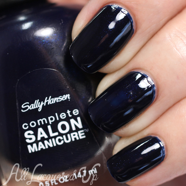 Sally Hansen Dark Denim swatch - Spring 2015 Rodarte via @alllacqueredup