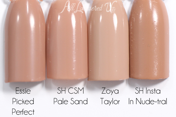 Sally Hansen Pale Sand swatch comparison - Spring 2015 Roadarte via @alllacqueredup