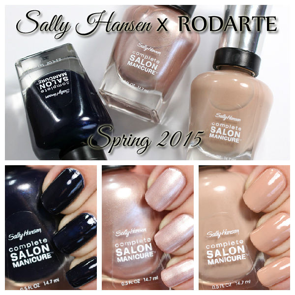 Sally Hansen Spring 2015 Rodarte swatches via @alllacqueredup