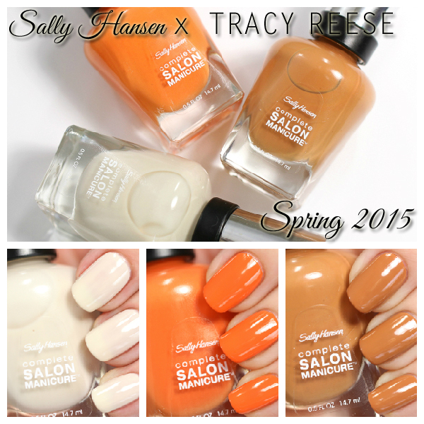 Sally Hansen Spring 2015 Tracy Reese swatches via @alllacqueredup