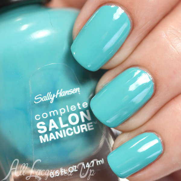 Sally Hansen Teesta Turquoise swatch - Spring 2015 Prabal Gurung via @alllacqueredup