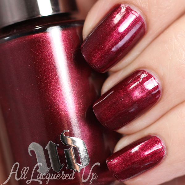 Urban Decay Gash nail polish swatch via @alllacqueredup