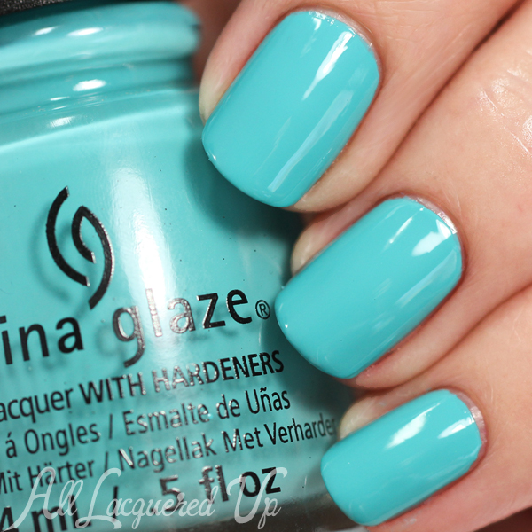 China Glaze Rain Dance the Night Away swatch - Desert Escape via @alllacqueredup