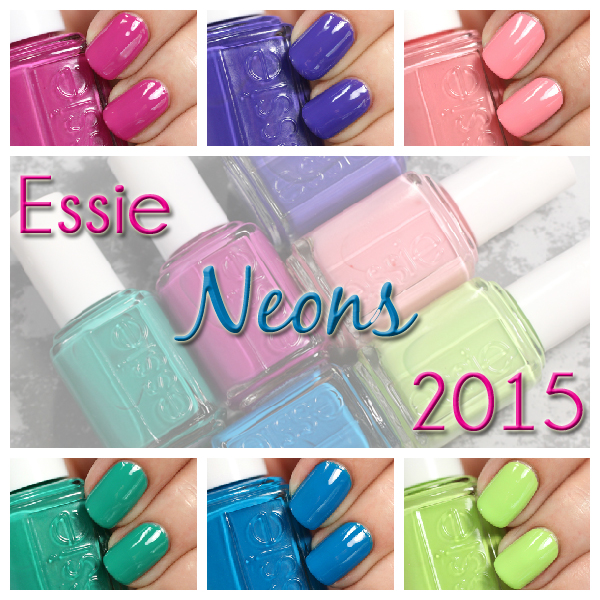 Essie Neon 2015 swatches via @alllacqueredup