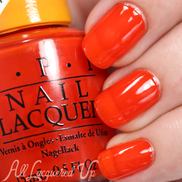 OPI Chromatic Orange swatch - Color Paints via @alllacqueredup