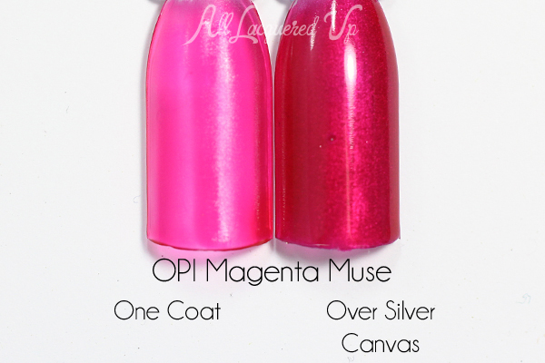 OPI Magenta Muse swatch - Color Paints via @alllacqueredup