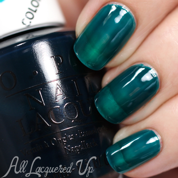 OPI Turquoise Aesthetic swatch - Color Paints via @alllacqueredup