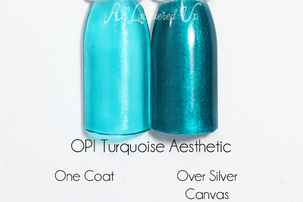 OPI Turquoise Aesthetic swatch - Color Paints via @alllacqueredup