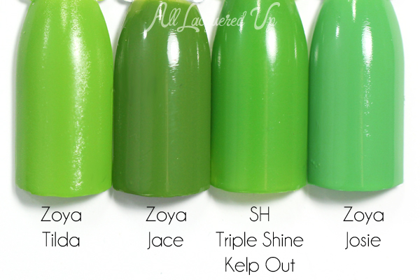 Zoya Jace comparison swatch - Summer 2015 Island Fun via @alllacqueredup