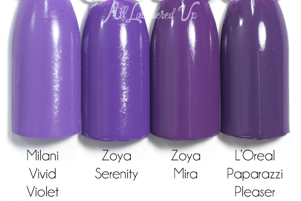 Zoya Serenity comparison swatch - Summer 2015 Island Fun via @alllacqueredup