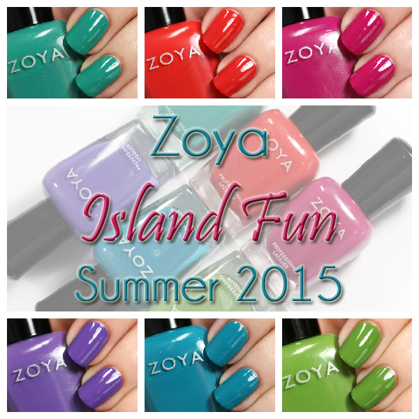 Zoya Summer 2015 - Island Fun swatches via @alllacqueredup