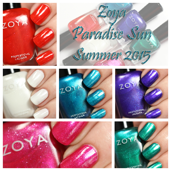 Zoya Summer 2015 - Paradise Sun swatches via @alllacqueredup