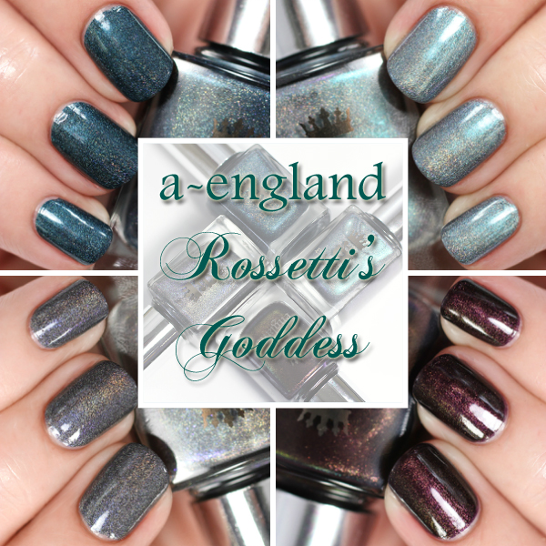 a-england Rossetti's Goddess swatches via @alllacqueredup