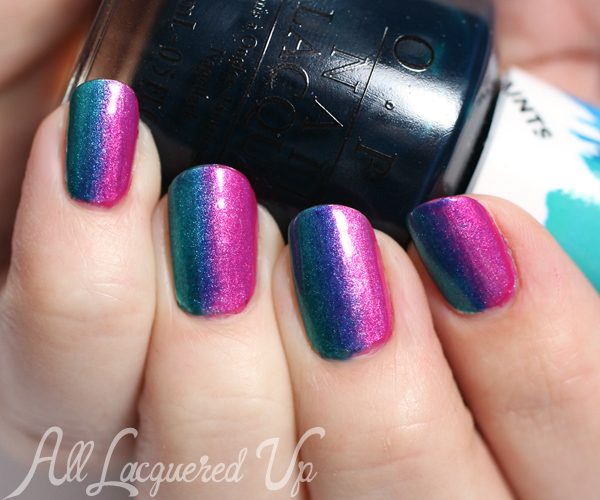 OPI Color Paints Nail Art - Gradient via @alllacqueredup