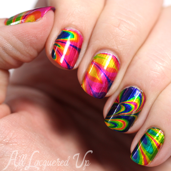 OPI Color Paints Nail Art - Water Marble via @alllacqueredup