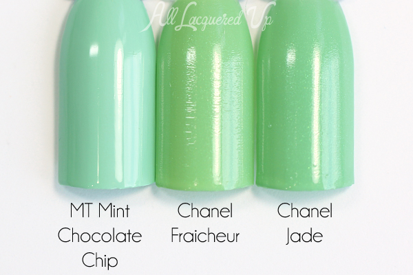 Chanel Jade comparison via @alllacqueredup