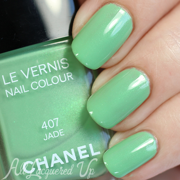 Chanel Jade swatch via @alllacqueredup