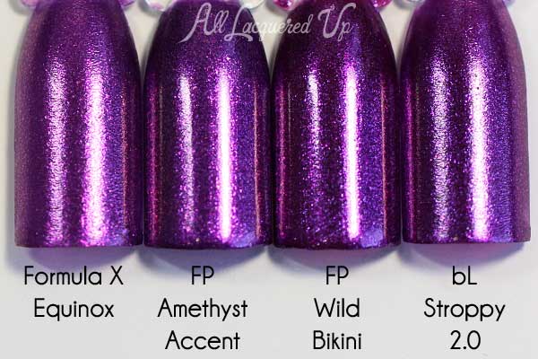 FingerPaints Amethyst Accent swatch comparison via @alllacqueredup