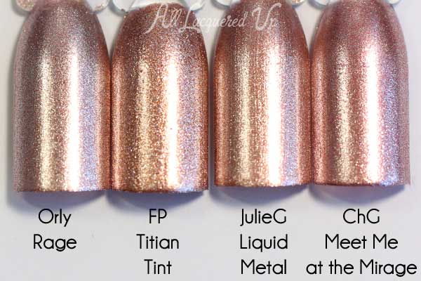 FingerPaints Titian Tint swatch comparison via @alllacqueredup