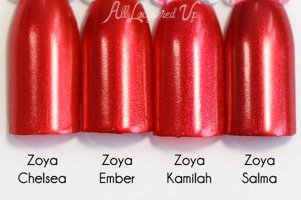 Zoya Ember swatch comparison - Flair Fall 2015