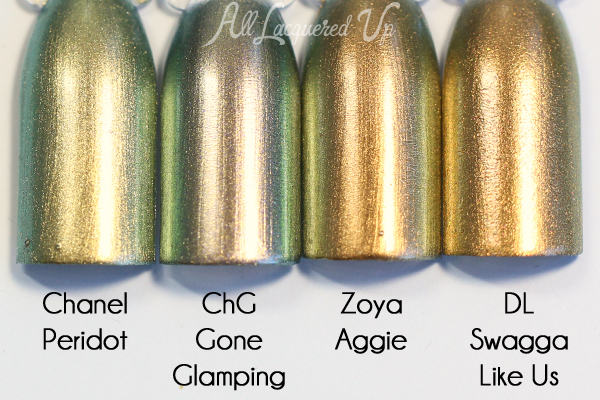 China Glaze Gone Glamping comparison