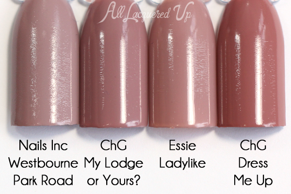 China Glaze My Lodge or Yours? comparison