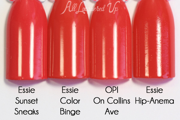 Essie Color Binge comparison