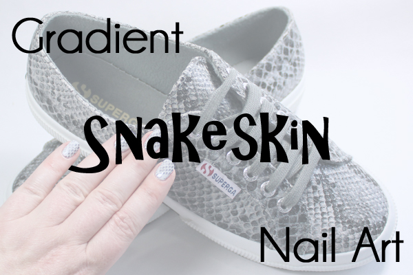 Gradient Snakeskin Nail Art