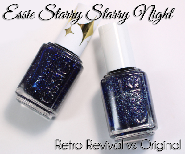 essie Starry Starry Night Retro Revival swatch and comparison