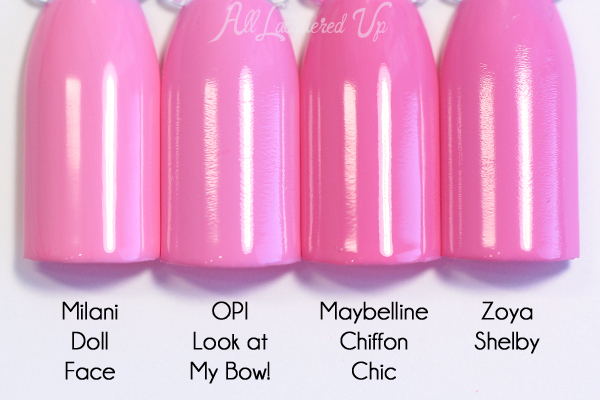 OPI Look At My Bow! comparison