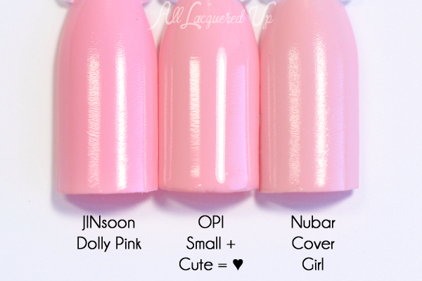 OPI Small+Cute=♥ comparison