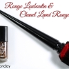 #ManiMonday – Rouge Louboutin and Chanel Lamé Rouge Noir Gold Sparkle Top Coat